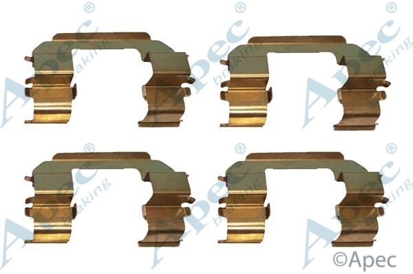 APEC BRAKING Комплектующие, колодки дискового тормоза KIT1004